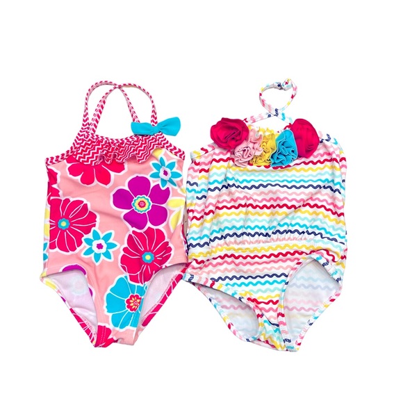 Bundle and save 9 piece lot 3 - 6 months girls shorts, rompers, swimsuits - Picture 3 of 5